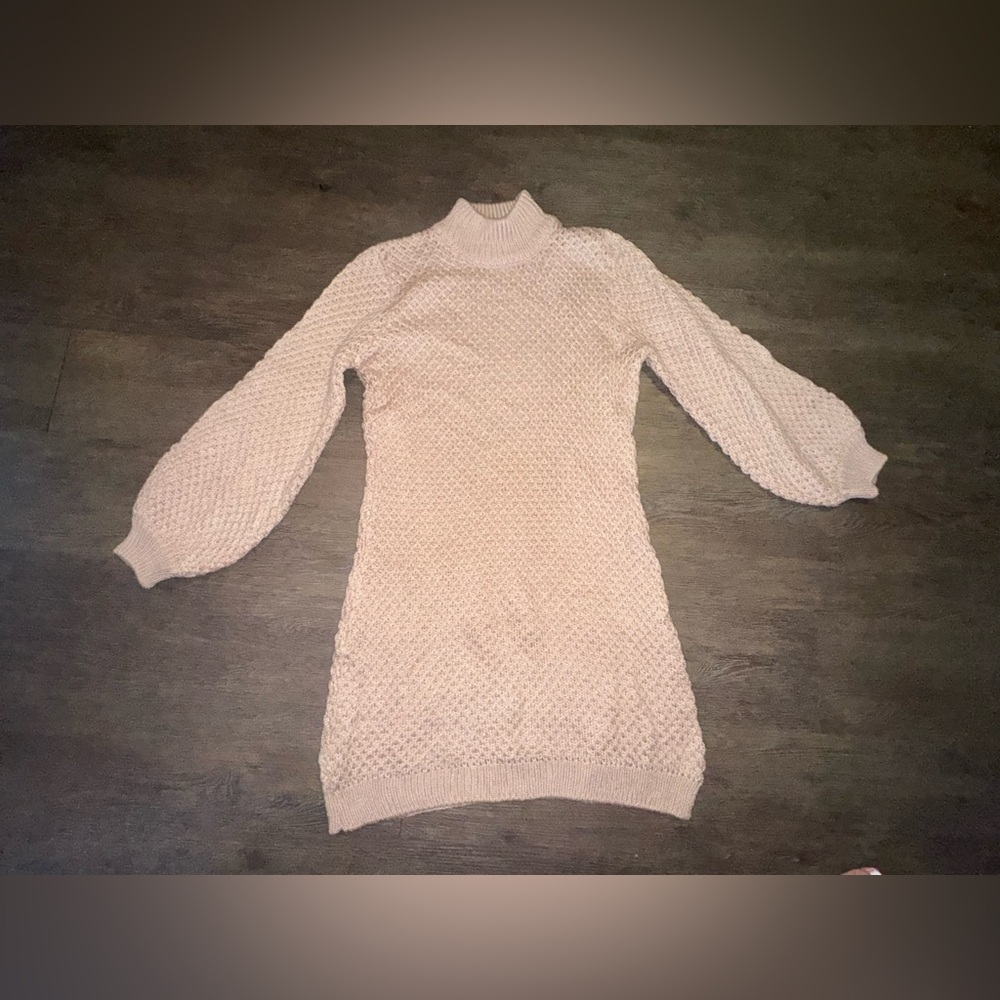 Harper heritage sweater dress with bubble sleeves size medium